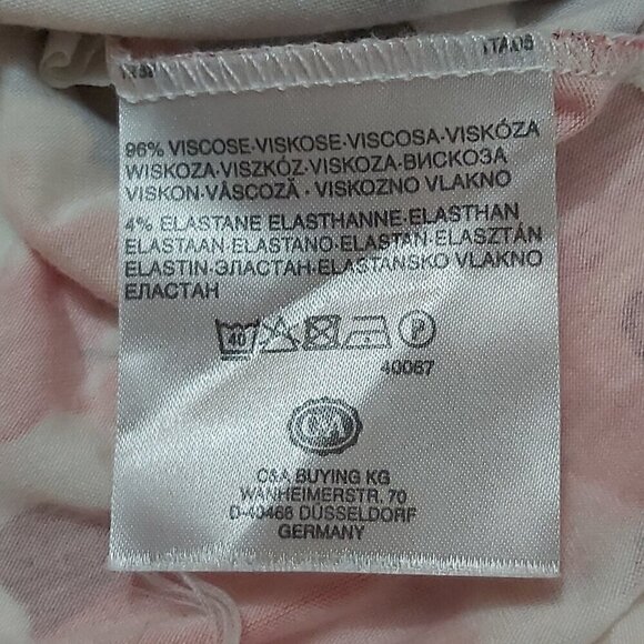 Yessica Women's Short Sleeve Floral Cowl Neck Shirt - Size Large - Picture 6 of 8